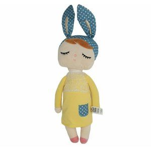 METOO 17" Angela Plush Sleeping Girl Bunny Rabbit